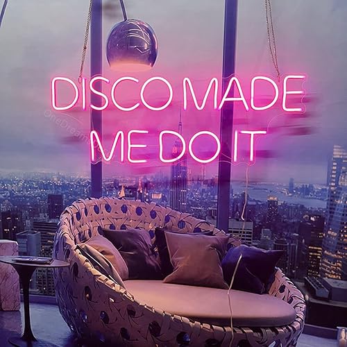 Miniatura 4 de Letrero de neón personalizado Disco Made Me Do It Led Neon Sign Arcade Neon Sign Decoración de pared Bar Boda Tienda Letrero de neón Arte Letrero de