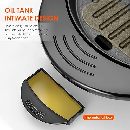 Miniatura 5 de Parrilla eléctrica de 2200 W con olla caliente, barbacoa multifuncional para interiores y Shabu Shabu, doble temperatura contral de 3.6 litros de