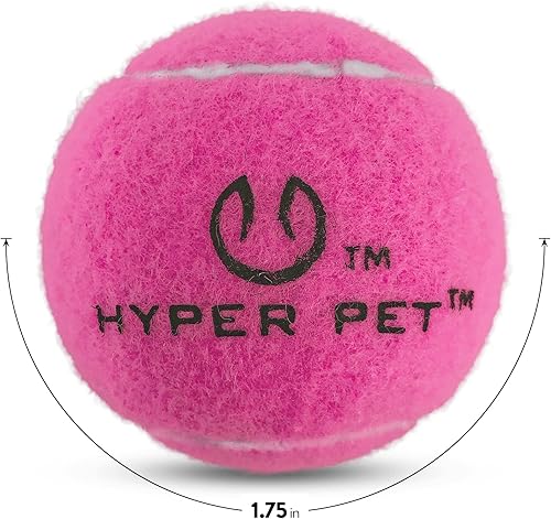 Miniatura 2 de Hyper Pet MINI - Pelotas de tenis para perros, (paquete de 4  rosa de 2.5 pulgadas) para cachorros  perros pequeños para buscar y hacer ejercicio,