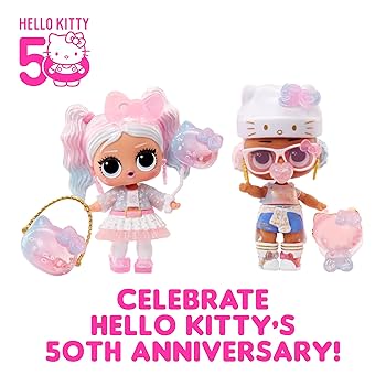 LOL Surprise! Fairies ハローキティ型　50周年　セット Amazon.com: LOL Surprise Hello Kitty Crystal Cutie Doll with