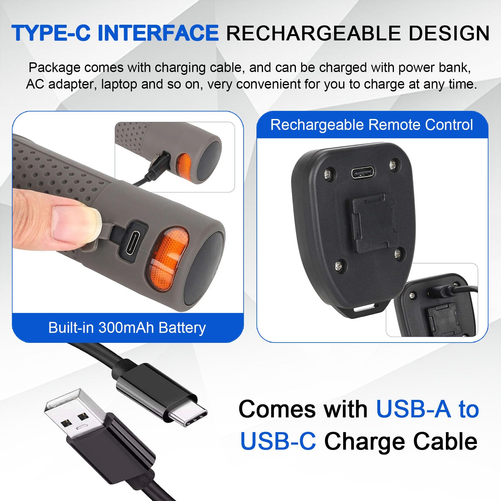 Clignotant Trotinette Electrique – Télécommande sans Fil, Feux LED Rechargeables – Compatible M365/Pro/Max G30 pour Une Communication Directionnelle Claire,Gris