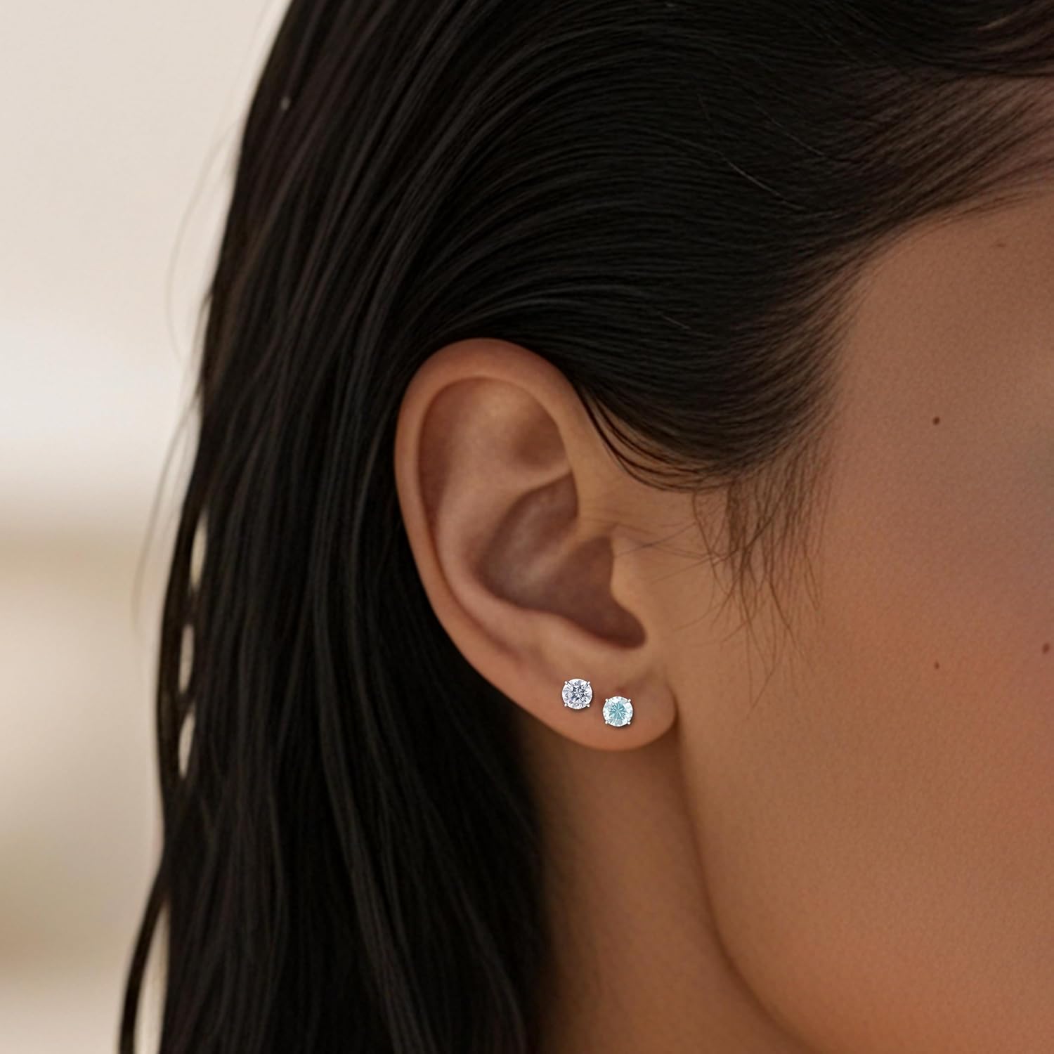 Limerencia Birthstone Screw Back Earrings G23 Implant Grade Titanium Stud Earrings Hypoallergenic Cubic Zirconia Posts Studs Jewelry Gifts for Girls Sensitive Ears - Image 6