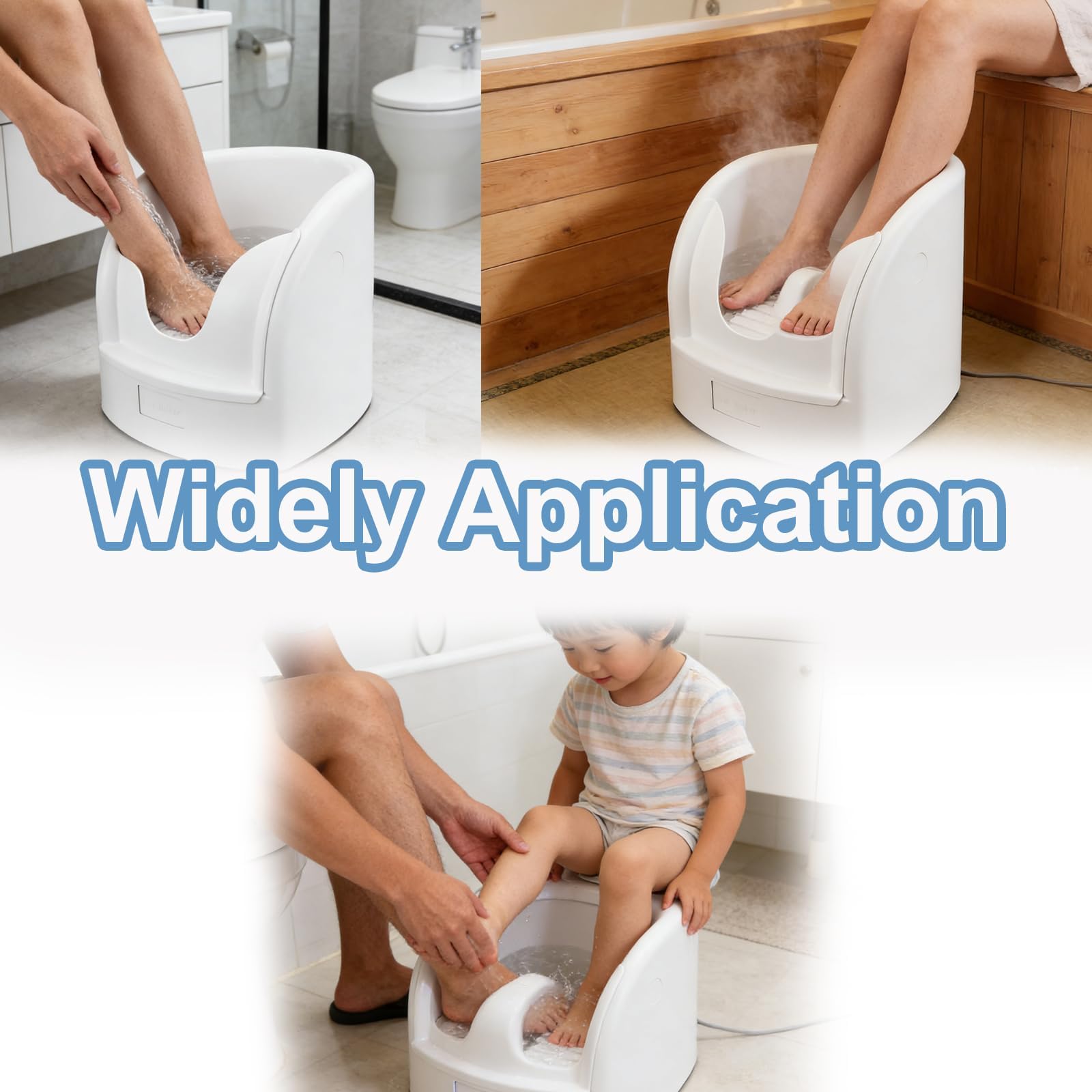 Lavadora de pies automática, baño pedicura con hidroterapia, mejora la circulación sanguínea y alivia el estrés