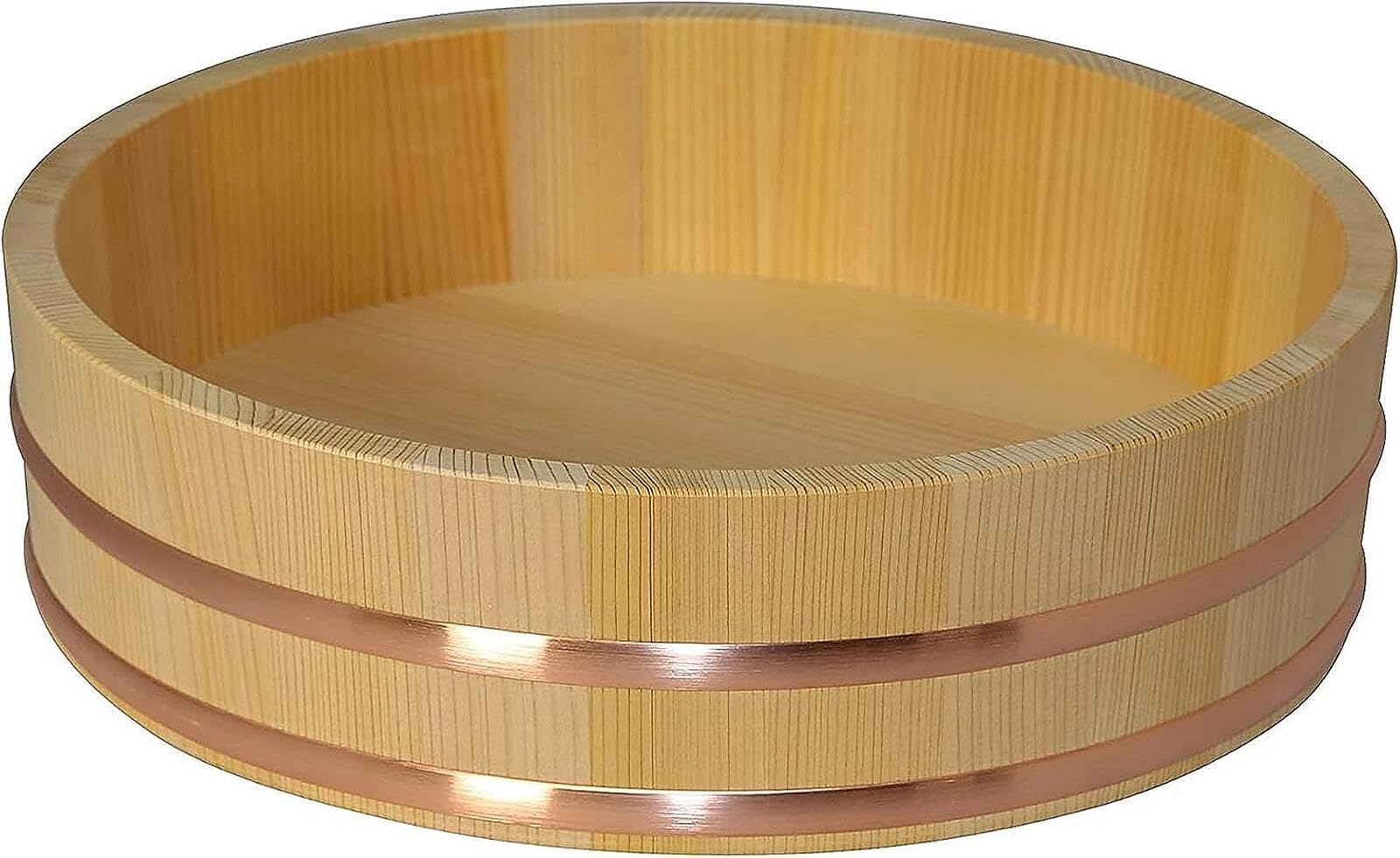 Amazon｜木曽工芸 寿司桶・飯切 30cm 木目が緻密で乾燥による収縮が
