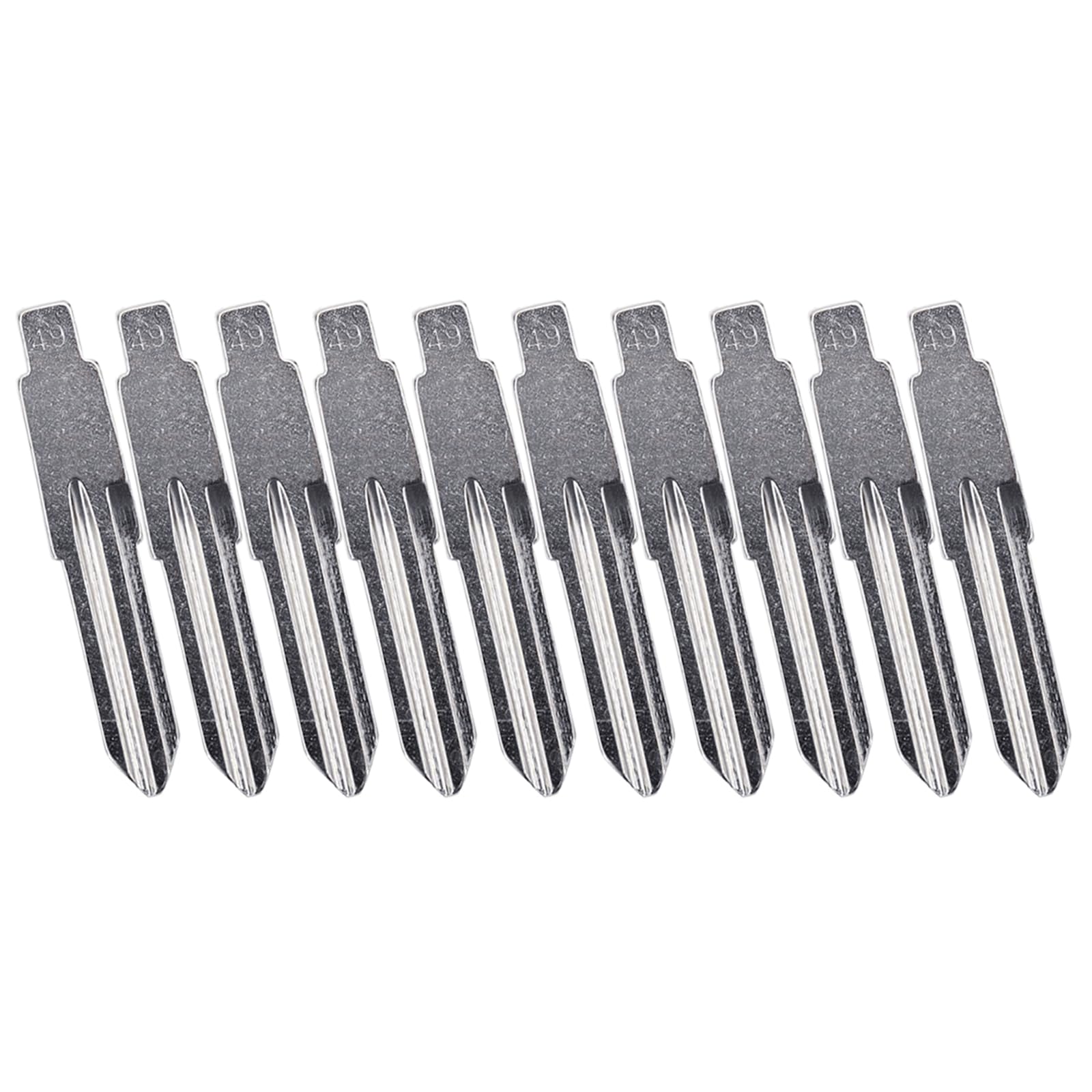 Hzbb Left Slot Accuracy Cut A49 Empty Long Lasting Metal High Strength Strong Metal Replacement Empty For Hu46 Locks Vehicle Replacement