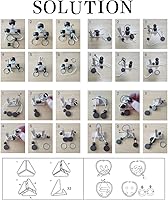 Vista 3 de Rompecabezas de Madera y Metal 3D de Desbloqueo Entrelazado Surtidos para Ejercitar el Cerebro, Entrenamiento de Lógica IQ, Juego Familiar, Recuerdo