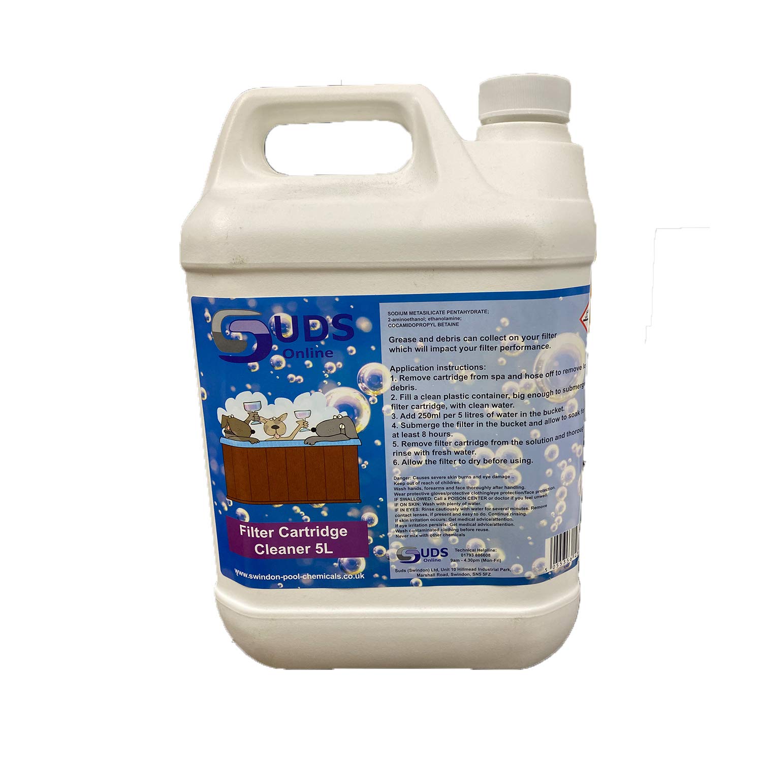 SUDS-ONLINE 5L Filter Cartridge Cleaner- High Concentrate