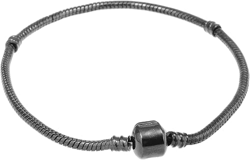 Miniatura 3 de RUBYCA 10 unidades de 8.7 pulgadas de color plateado y dorado con cierre de cadena de serpiente europea para cuentas de abalorios DIY