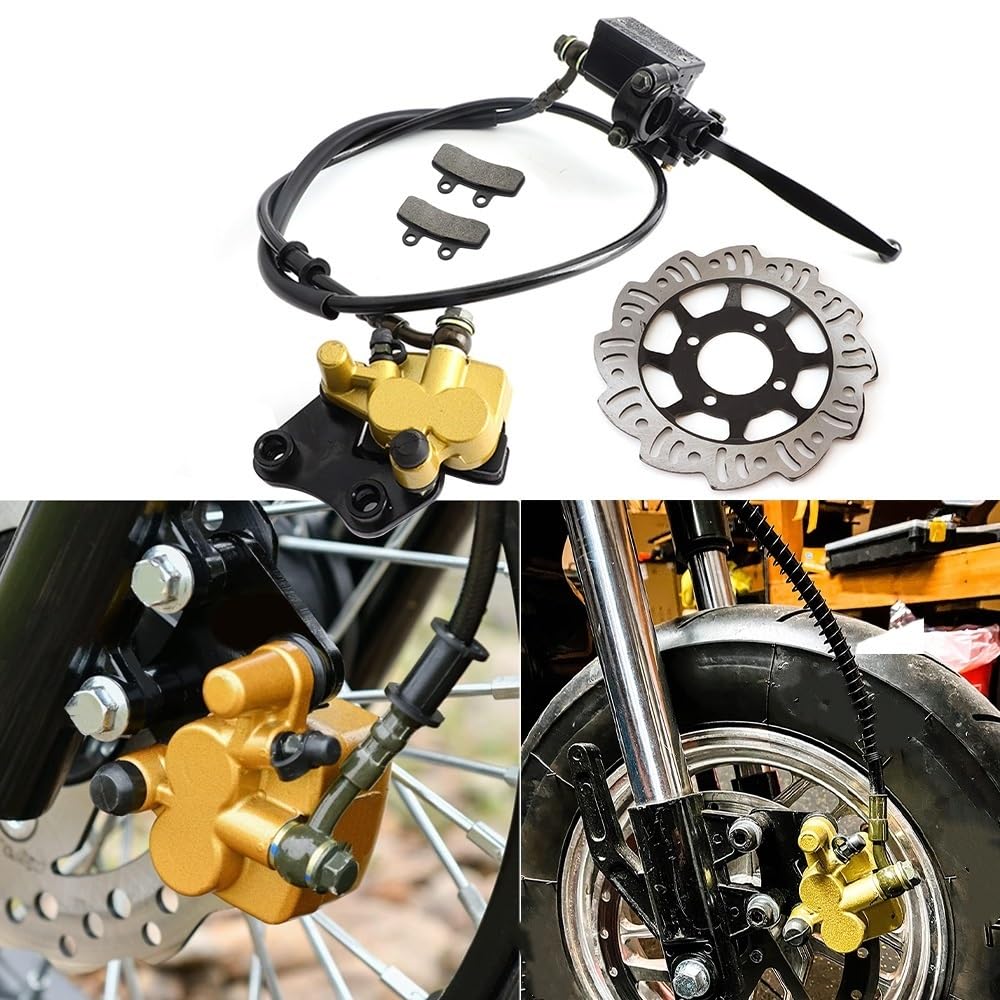 przednia tarcza hamulcowa Pasuje Do Przedniego Hydraulicznego Hamulca Tarczowego Motocykla O Pojemności Pasuje Do 50 Cm3-125 Cm3 Większości Motocykli Motocross(A)