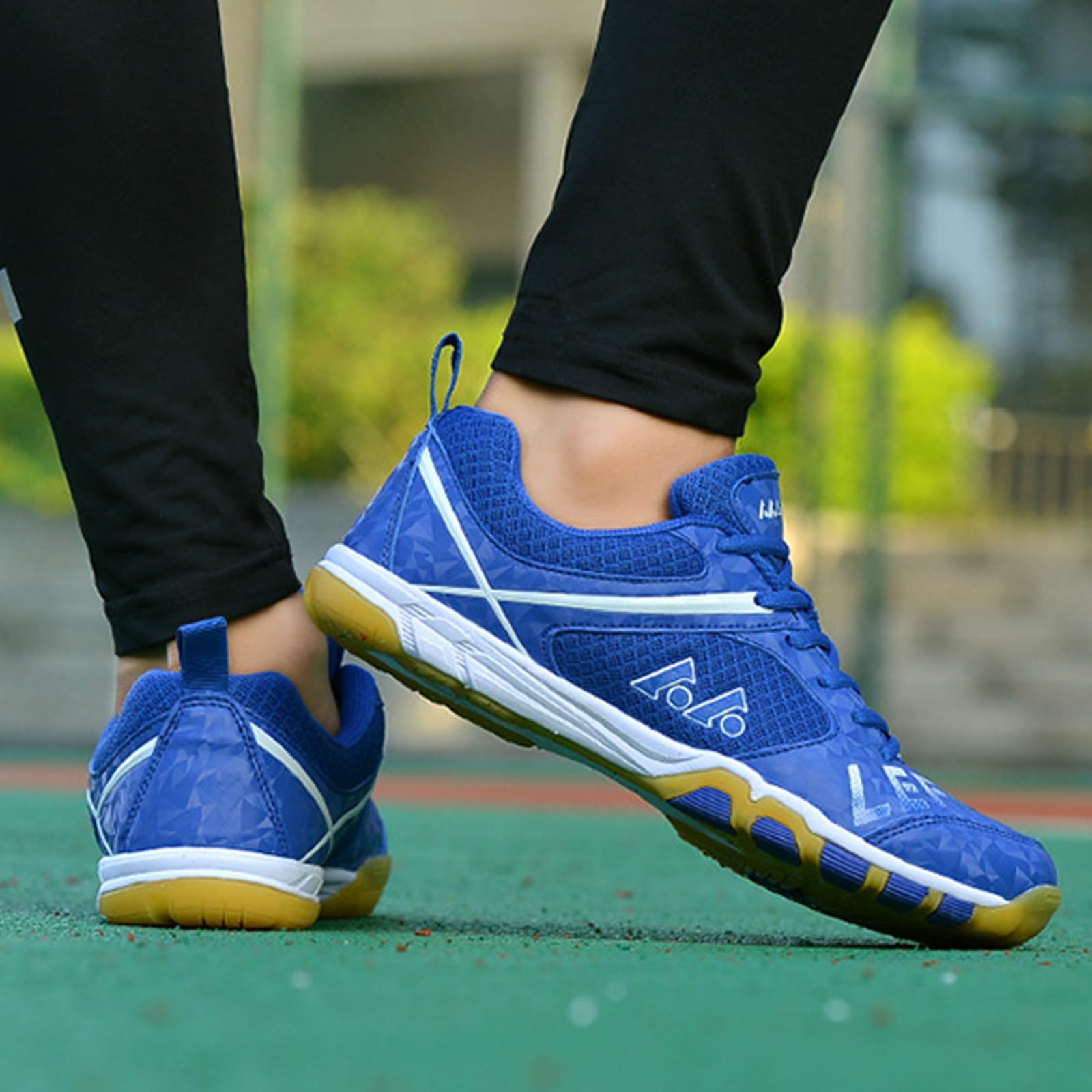 NGARY Zapatos de bádminton para hombre y mujer, de malla, tenis de squash, tenis de interior para tenis de mesa, pickleball, voleibol, racketball