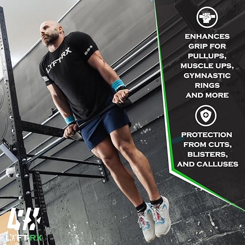 Miniatura 2 de Valiant Grips - Agarres con revestimiento de goma, sin agujeros, para manos y palma sin agujeros, con correa de muñeca resistente, antideslizante,