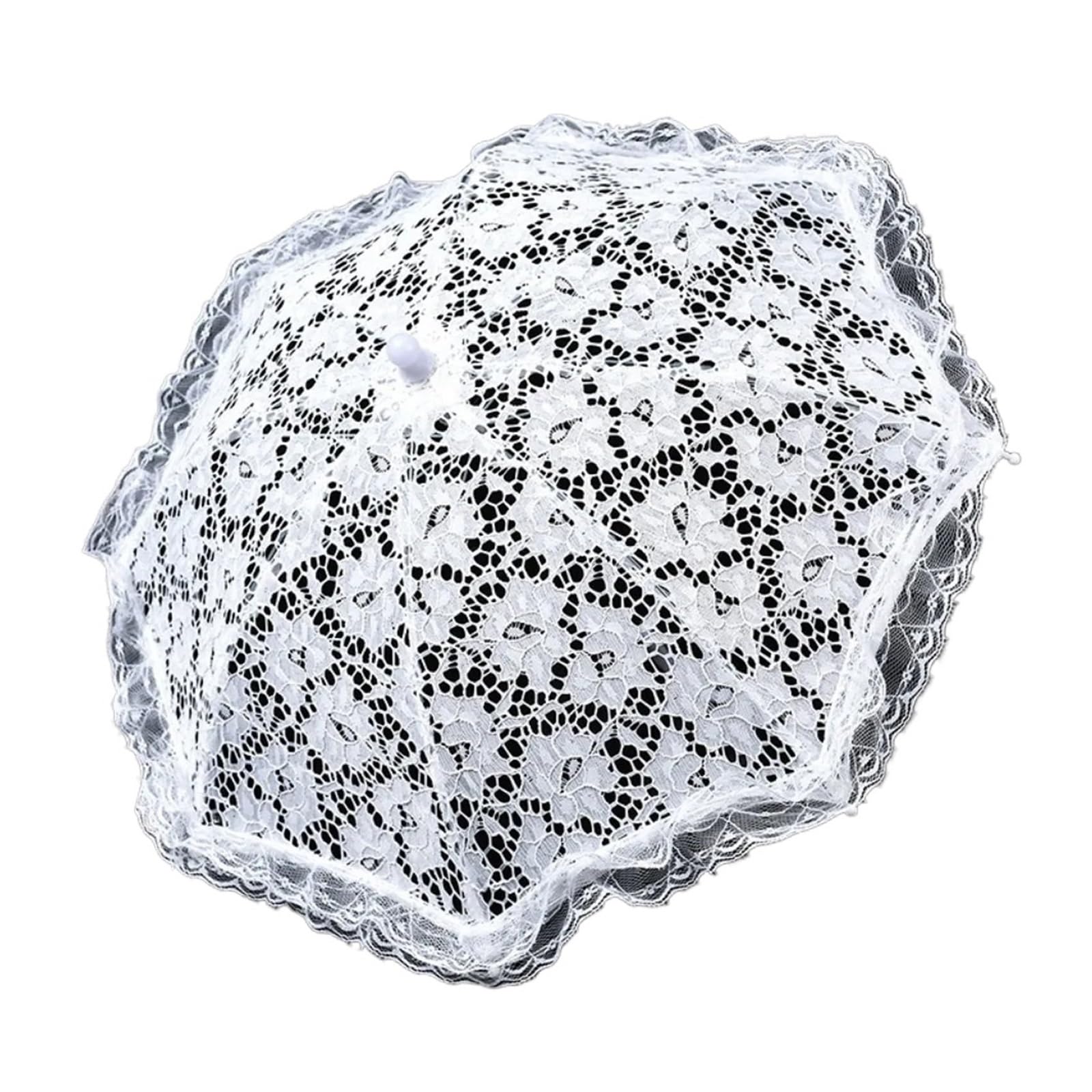 Parasol de mariage en dentelle et accessoires de scène rétro pour shooting photo réussi