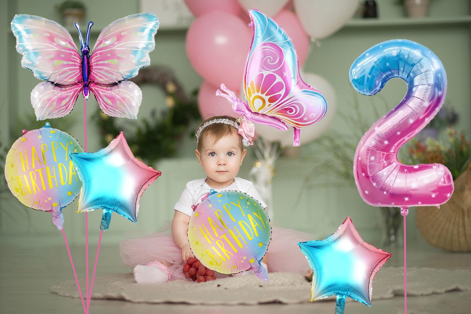 Decorazione Personalizzata Per Feste In Oro Con Palloncino E - Foto 2