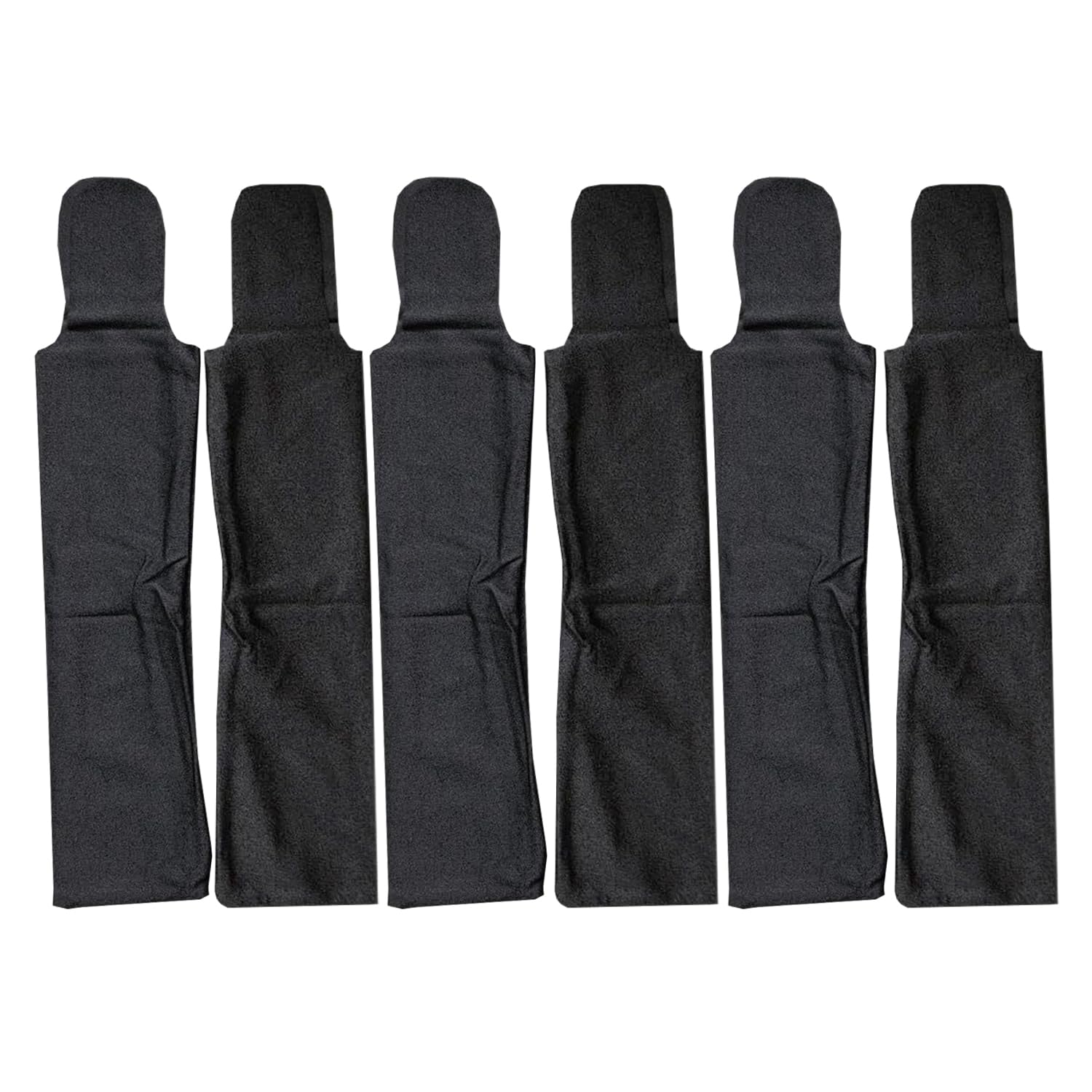 Ranch Hand Horse Mane Bags - Protect Horse's Mane from Wind, Sun & Mud - Prevents Tangles, Rubbing Out and Breakage - Made with Nylon - Easy to Use and Washable - Set of 6 (Black)
