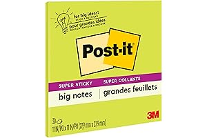 Post-it Super Sticky Big Notes: Your Commanding Wall-Friendly Communication and Collaboration Tool
