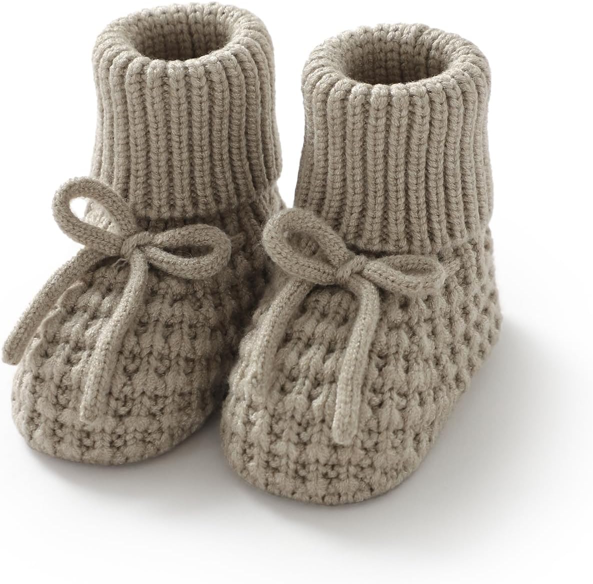 Neiwech Baby Booties Newborn First Walkers Knit Bootie Cozy Warm Soft Sock Shoes for Infant Boys Girls