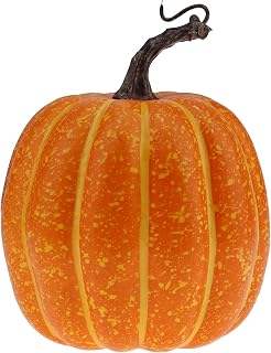 Gresorth 5.7 Inch Fake Pumpkin Yellow Artificial Food Halloween Christmas Decoration