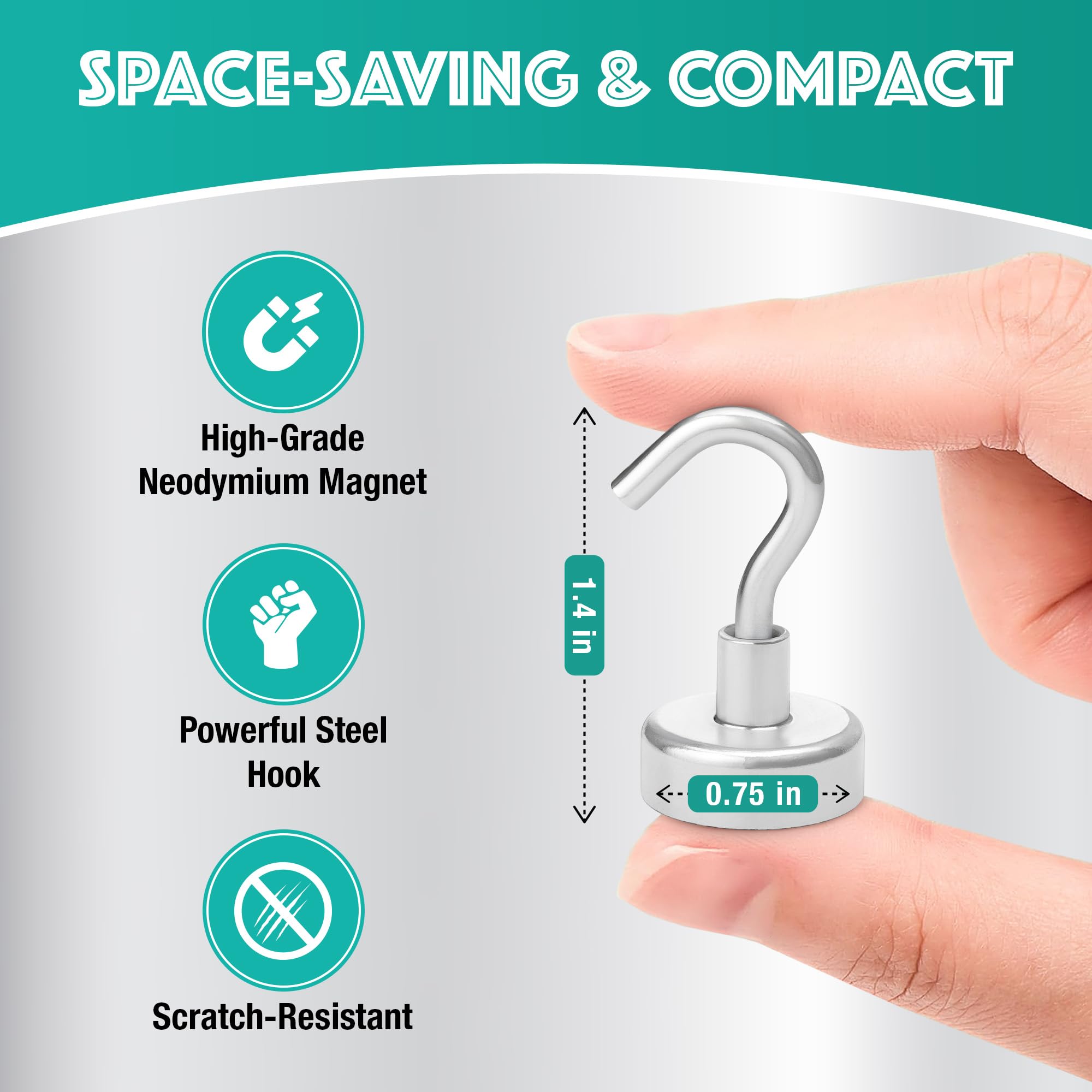 Cruise Cabin Magnetic Hooks - Strong & Secure -4
