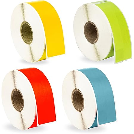 Amazon.com : HOUSELABELS Compatible DYMO 30252 RED, Blue ...