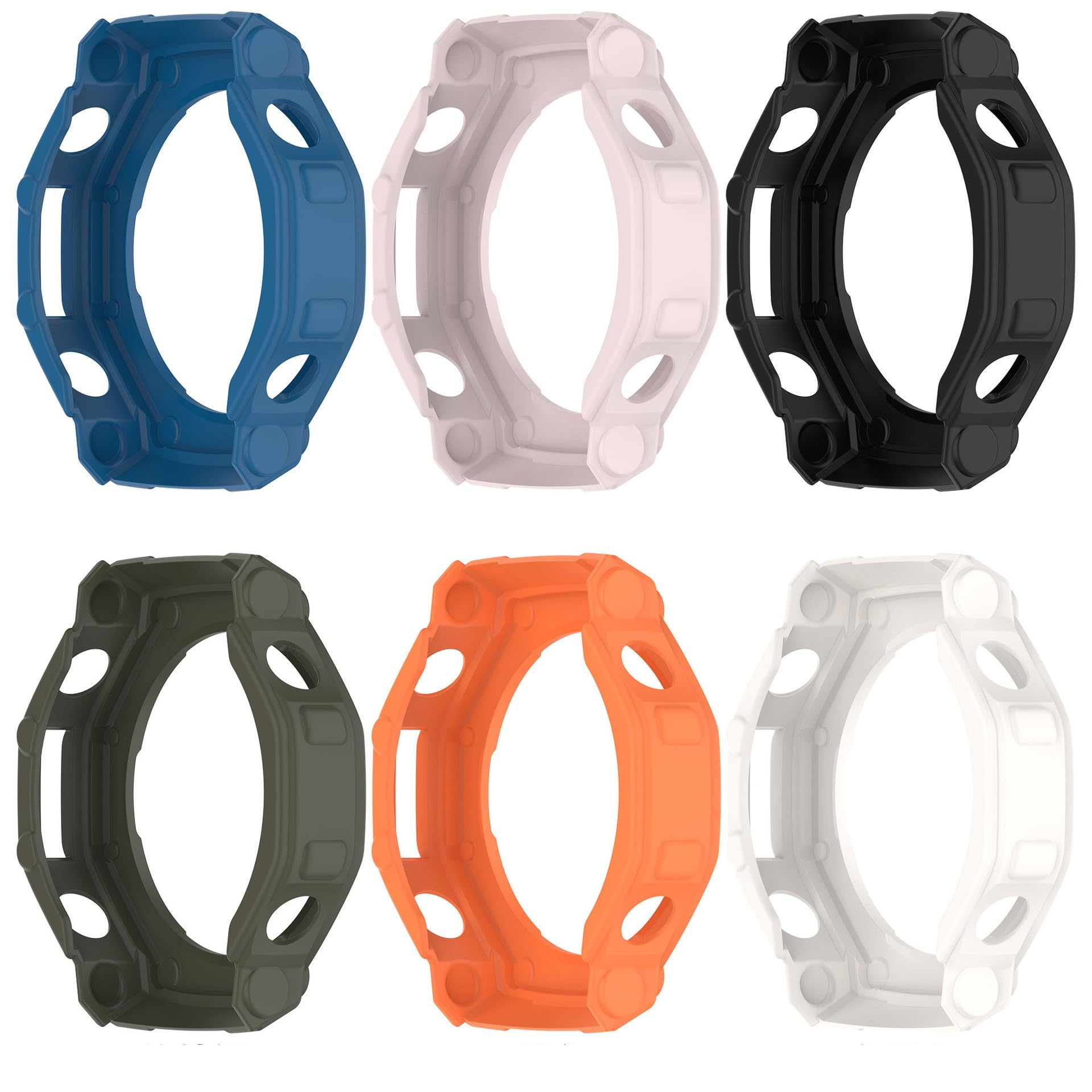 Coque TPU Silicone Pour Huami Amazfit T-Rex / T-Rex Pro - Transparente Bleue, Protection Anti-chocs, Légère - 11
