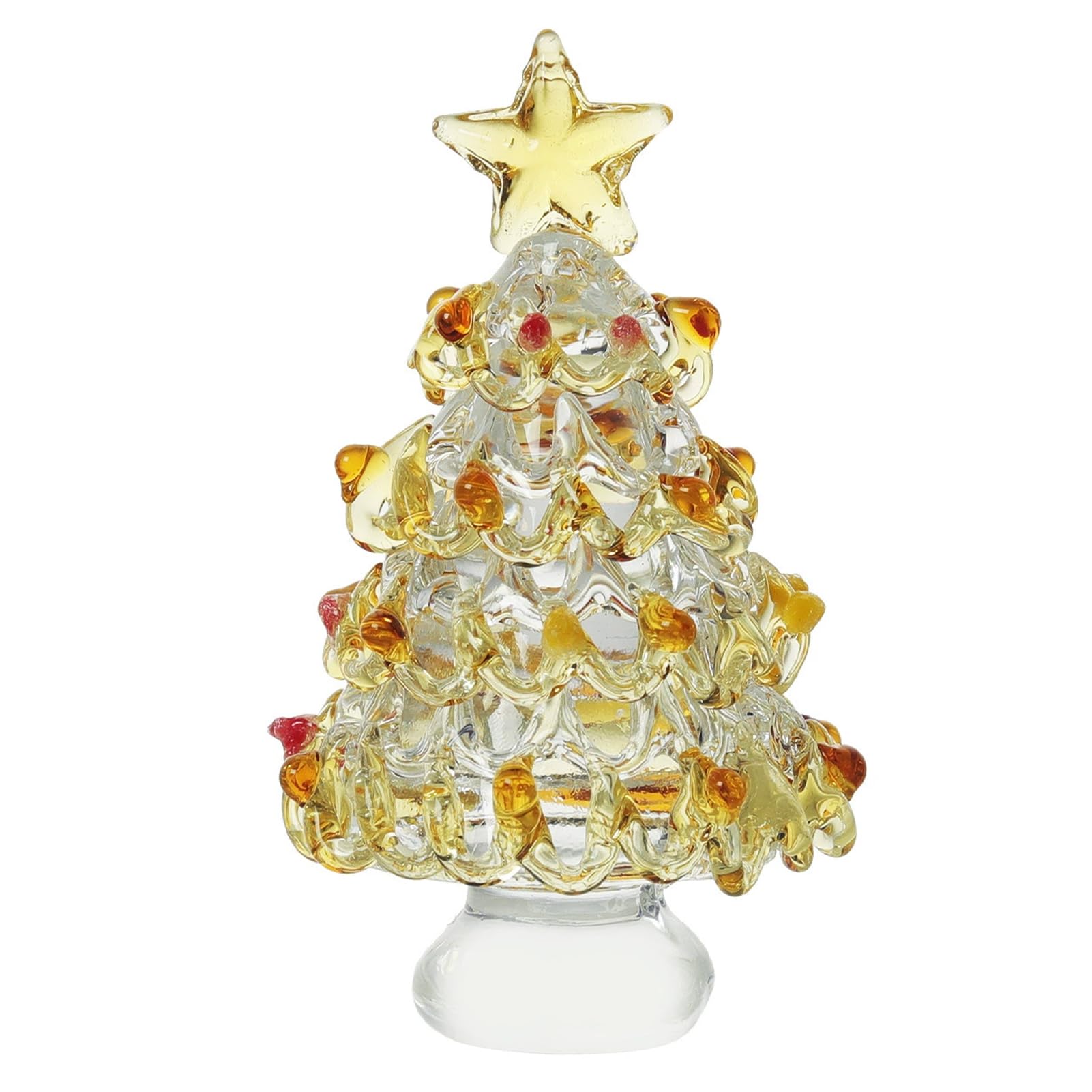 Zambuph Pink Christmas Tree Corrosion-resistant Holiday Decor For Amusement Park Entrance Small Pink Christmas Tree With Lights Durable And Sturdy Mini, Golden