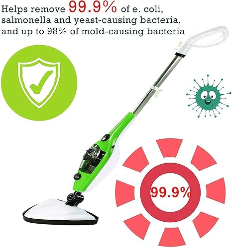 Miniatura 2 de Limpiador de pisos, trapeador de vapor 10 en 1 para limpieza de pisos, limpiador de vapor multifuncional con práctico desmontable de mano, adecuado
