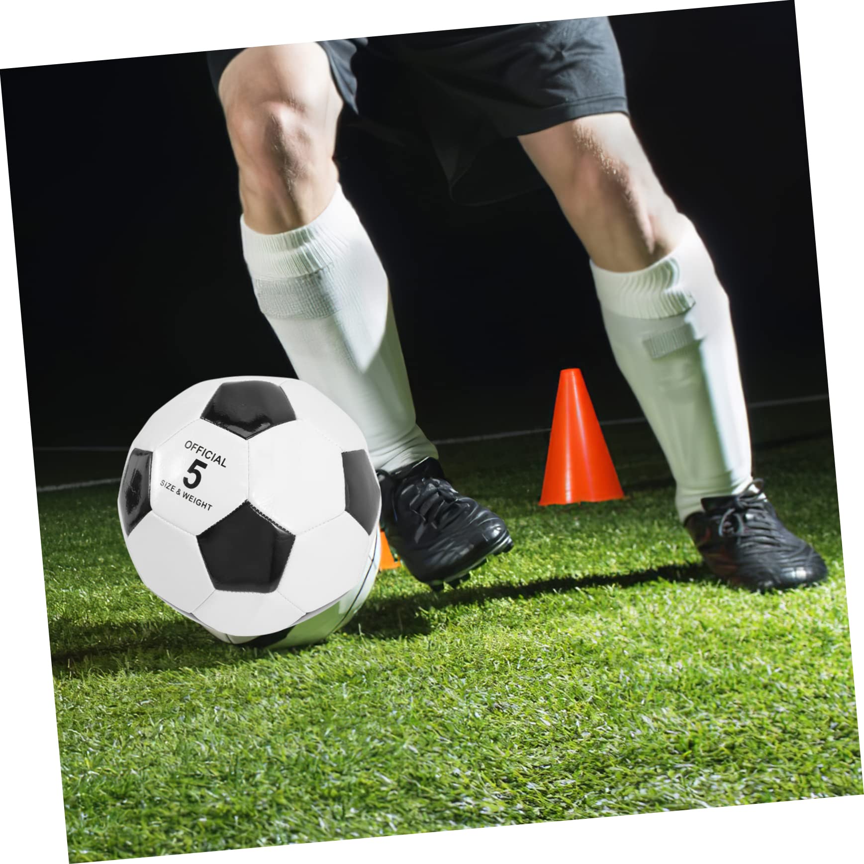 BESTonZON Pallone da Calcio PVC Taglia 5, 6 Pezzi per Allenamento | Uso in Partita e Pratica su Cemento, Alta Elasticità e Sensazione al Tatto, Adatto Ragazzo Ragazza