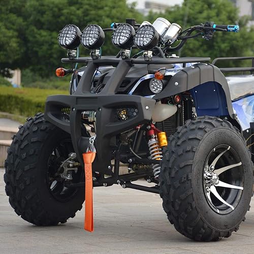 Miniatura 9 de Correas de sujeción de lazo suave y resistentes para asegurar ATV, UTV, motocicletas, scooters, motocicletas, bicicletas de montaña, equipo de