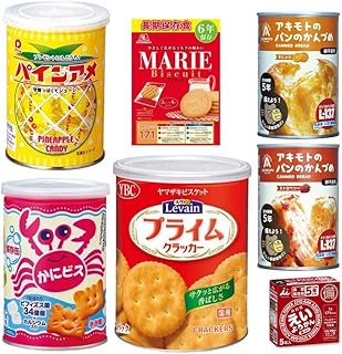 非常食 保存食 防災セット 6種アソート 長期保存 備蓄食品(パン 缶詰 ビスケット 羊羹)