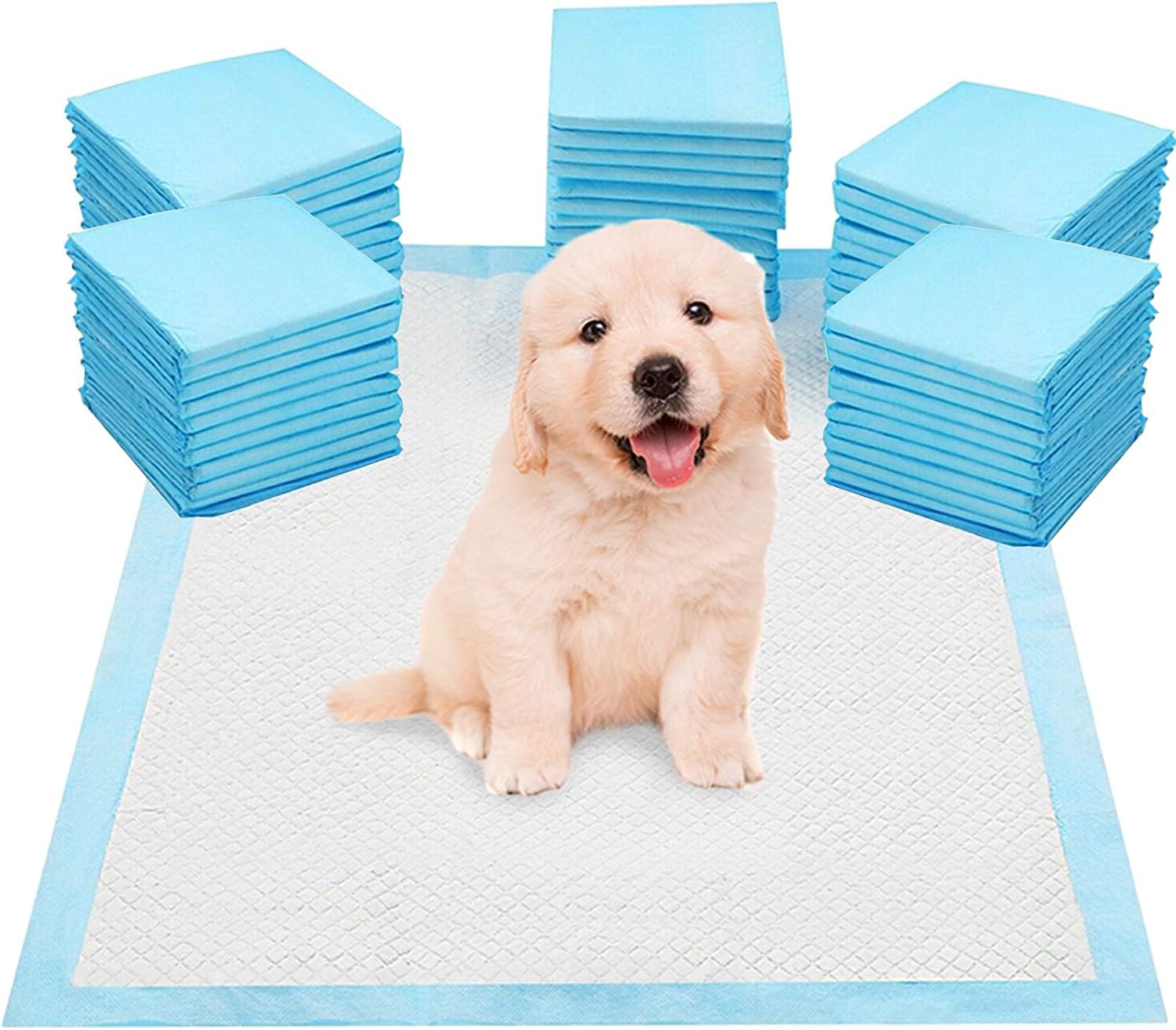 Disposable Pet Training Pads 60x90 Cms Large Puppy Pee and Quick Drying Surface & Absorbent Core, Suitable for Large Breed Pets, Dogs, Cats - , 10 Pieces