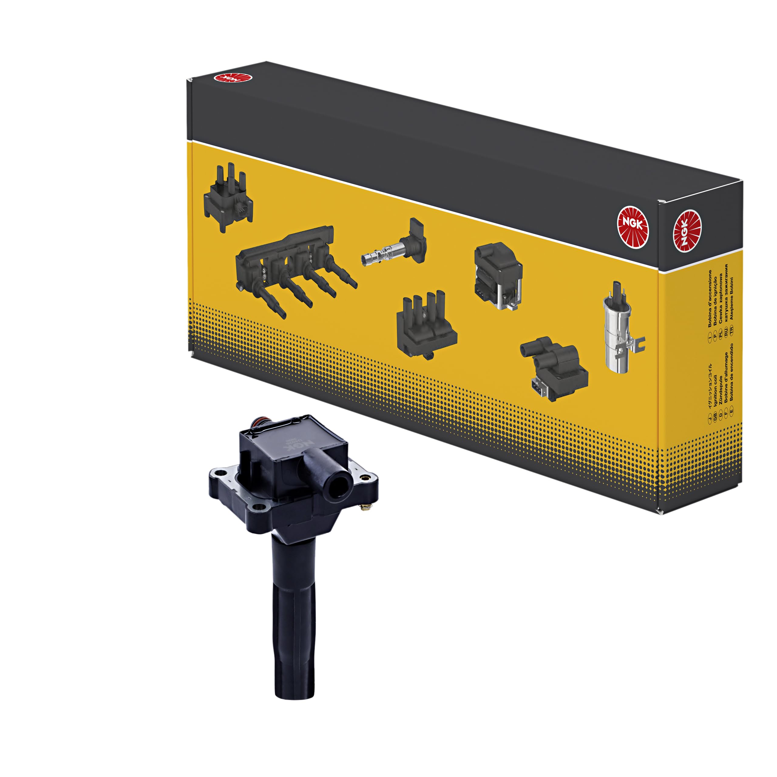 Bobina di accensione NGK | U4026, 48018 | Compatibile con: GM KOREA KORANDO, KORANDO Cabrio, MUSSO, MERCEDES-BENZ 124 Coupe, 124 Stufenheck, 124 T-Model, C-CLASS