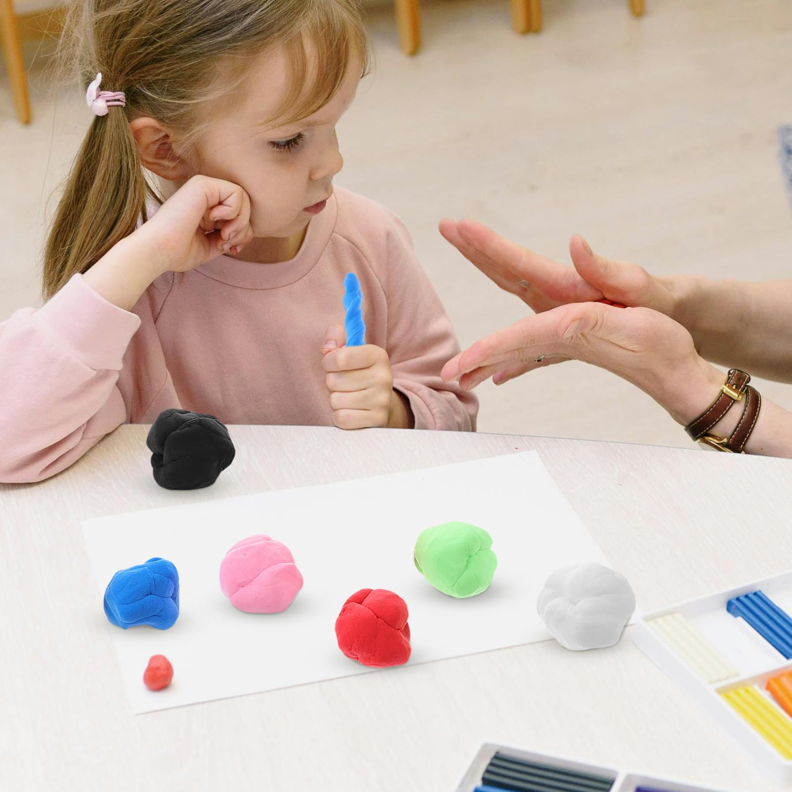 VICASKY 6borse Kit di Argilla Essiccata all Aria per Ragazzo Ragazza Argilla Ultraleggera Colorata Morbida da Modellare per Lavoretti Creativi Fai da Te