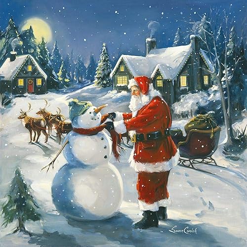 Posterazzi Póster de la colección One Chilly Night de Susan Comish (12 x 12)