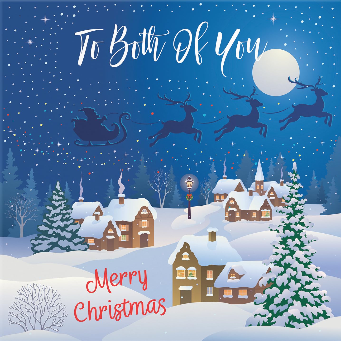Hunts England - Both Of You Christmas Card - To Both Of You - Merry Christmas - Winter Wonderland Collection - Fun Card - Image 2