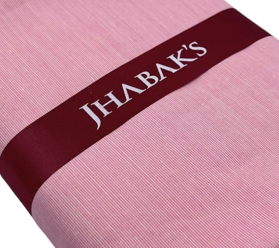 Image of JHABAK'S Unstitched Cotton Blend Solid Shirt & Trouser Fabric - 2.25 m Shirt Cloth - 1.20 m Pant Piece