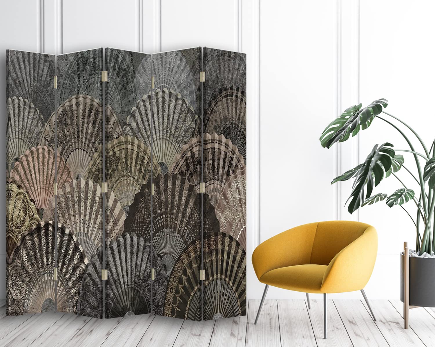 Legendarte Paravento Separè "Prova Di Balletto" Edgar Degas | 180x170 Cm | Stampa Fronte/Retro Su Tela | Telaio In MDF E Cerniere Metalliche | Made In EU