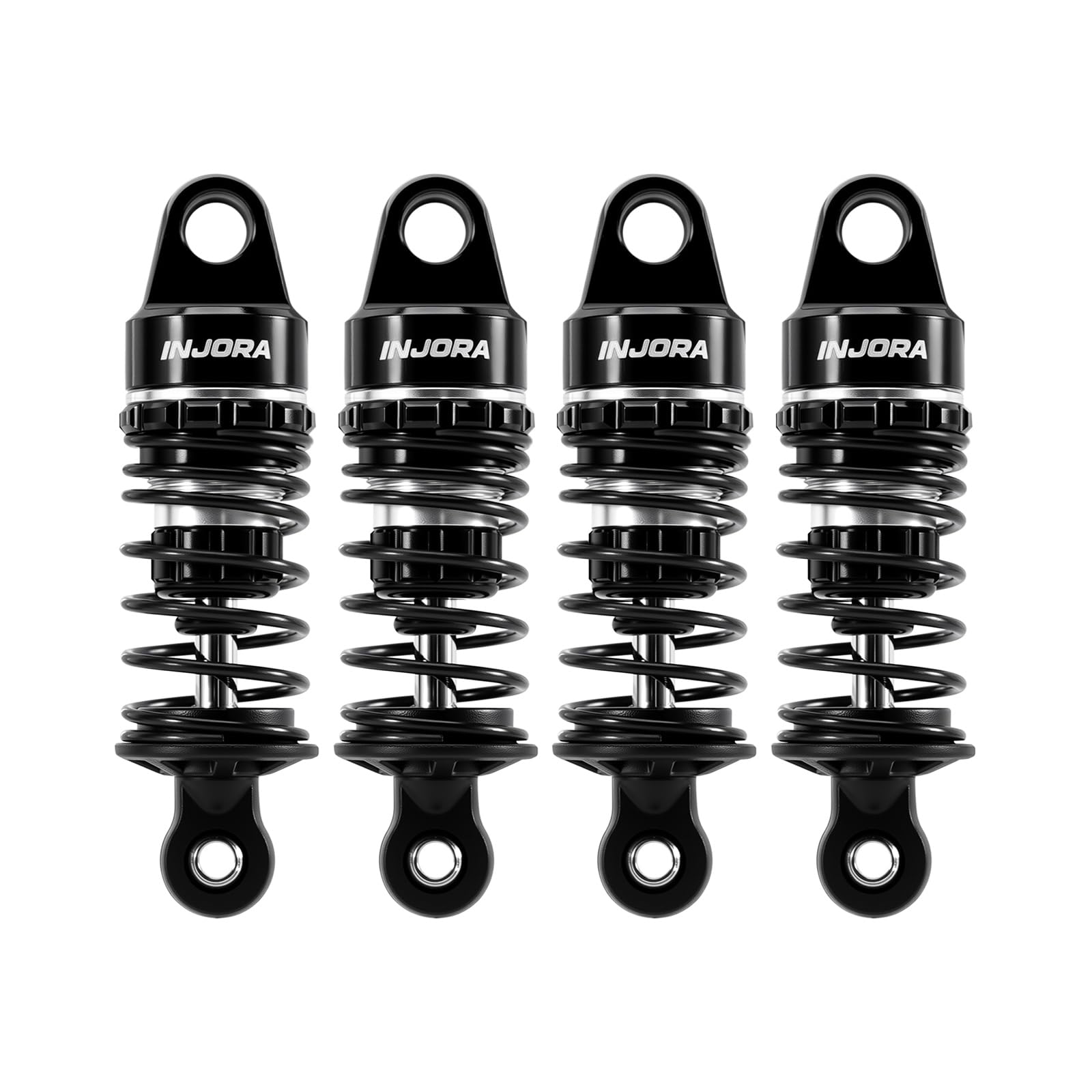 INJORA 45mm Oil Shocks with Progressive Rate Springs for 1/12 Losi Nascar