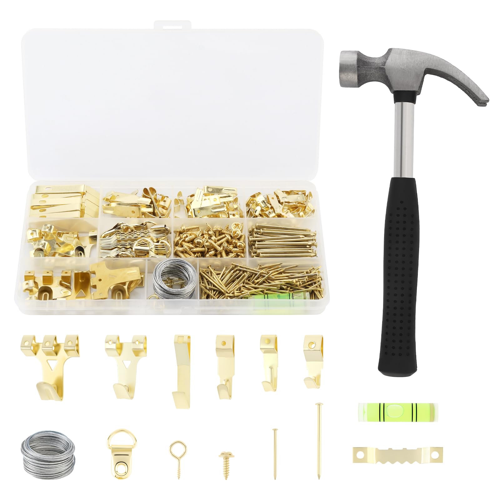 Kit suspension tableaux dorés de haute résistance pour charges de 4.5kg à 34kg