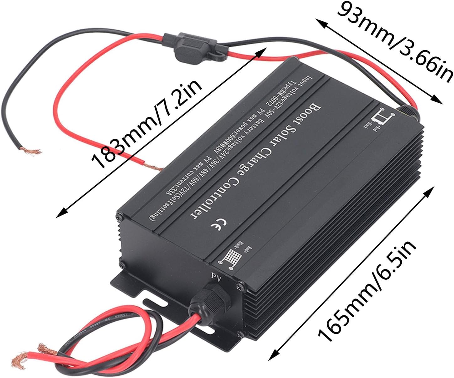 MPPT Solar Controller 24V 48V 72V Lithium Iron Electric Vehicle Waterproof 99% Efficiency Real Time Display for Outdoor Use