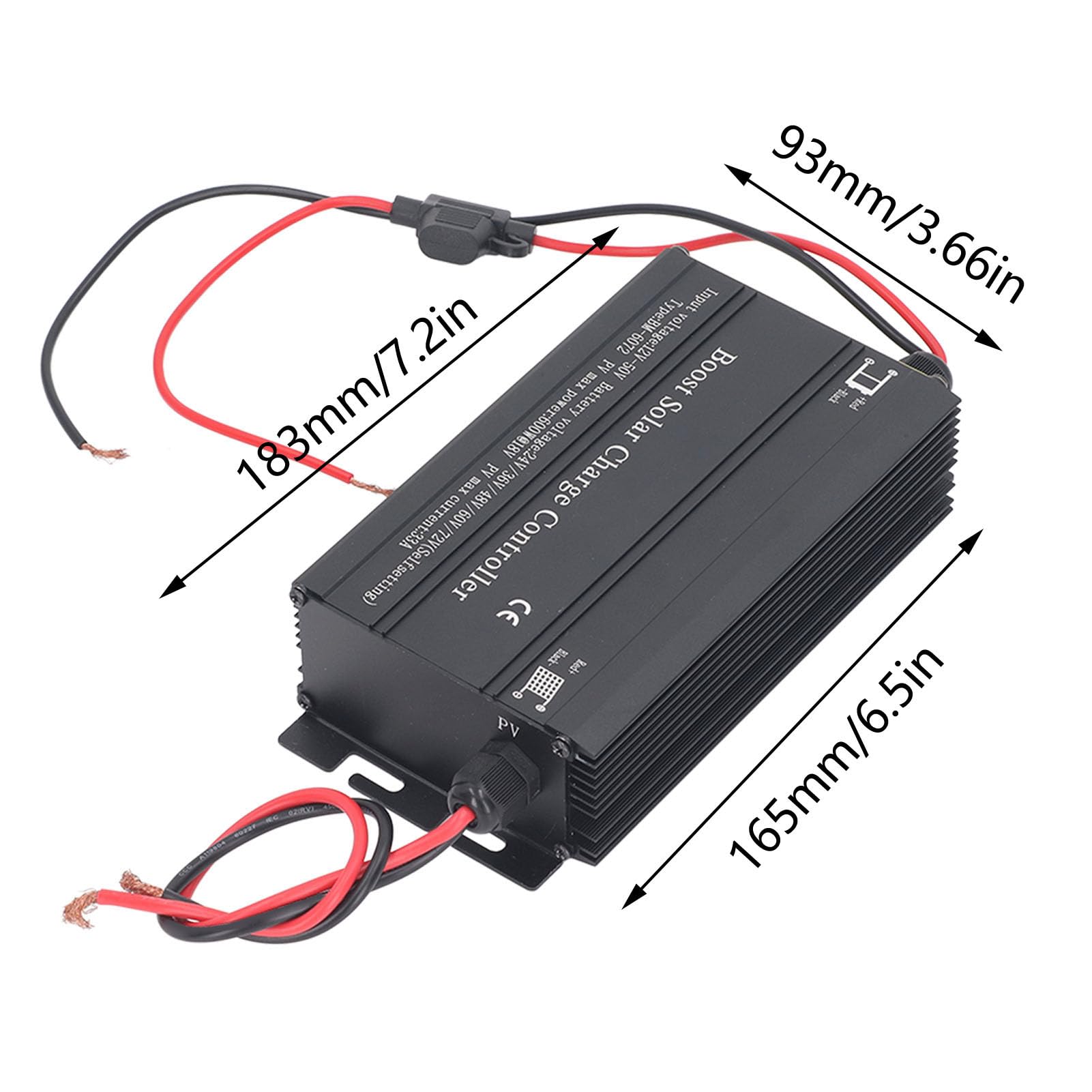 Regolatore di carica solare MPPT Boost 24V 36V 48V 60V 72V Regolatore di tensione di carica per veicoli elettrici con efficienza del 99% Lega di alluminio IP65 per sistemi di