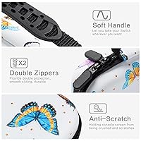 Vista 4 de Butterfly Nintendo Switch Case, Nintendo Switch OLED Case, Nintendo Switch Carrying Case for Girls Boys, Protective Hard Shell Portable Swtich Case