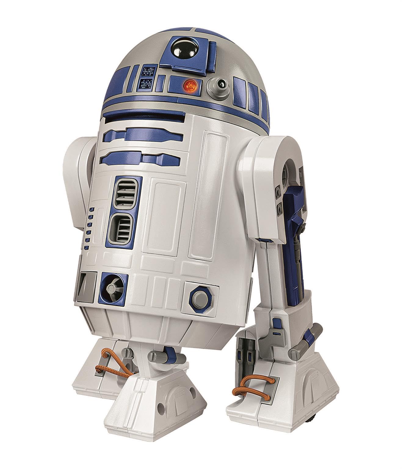 Clementoni R2-D2 Roboter – Star Wars inspirierter baubarer Roboter mit LED-Lichtern, Geräuschen und Codier-App für Kinder ab 8 Jahren