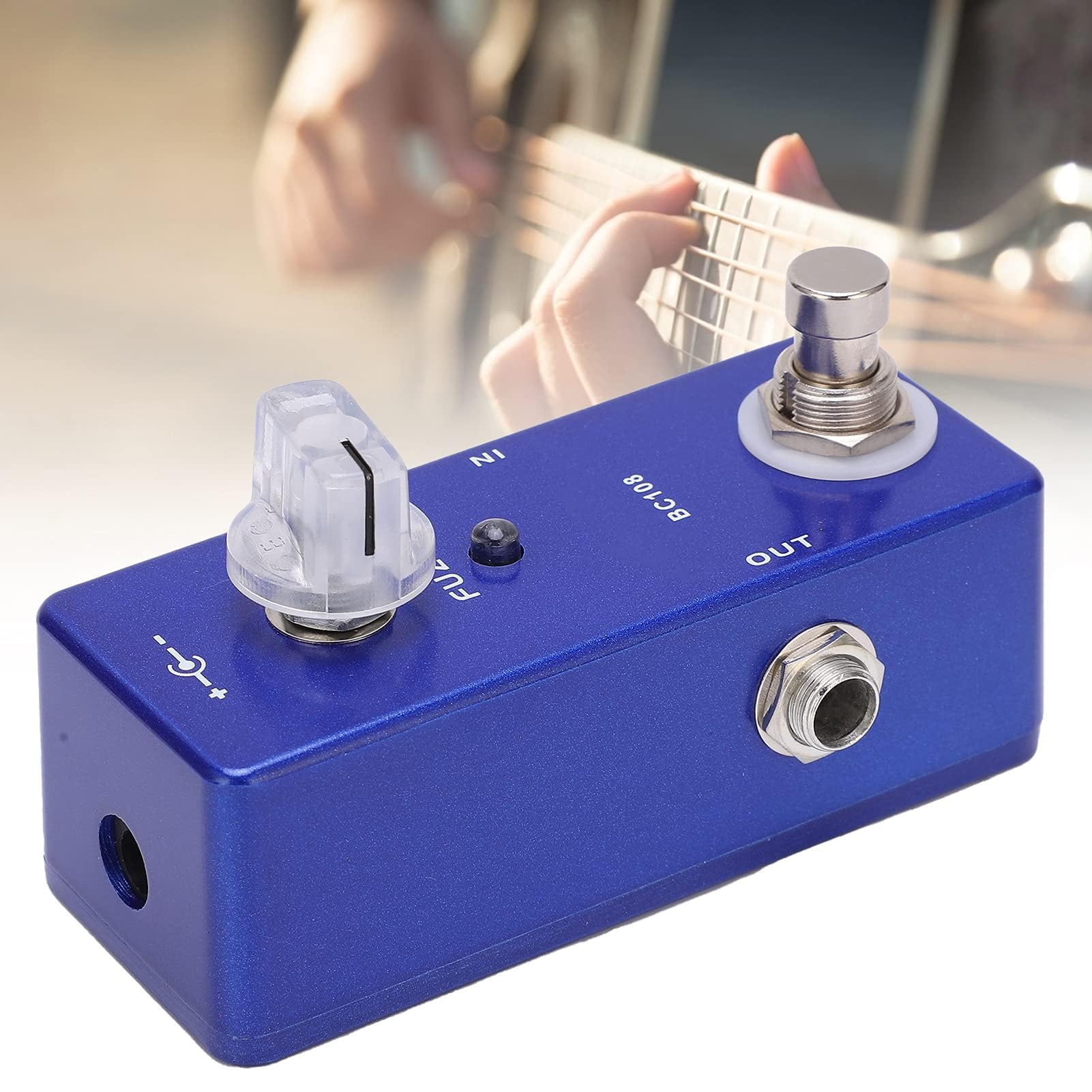 Fuzz Pedal, Fuzz Guitar Effect Pedal, Mini Metal Fuzz Single Effect Fuzz Pedal True Bypass - Image 4