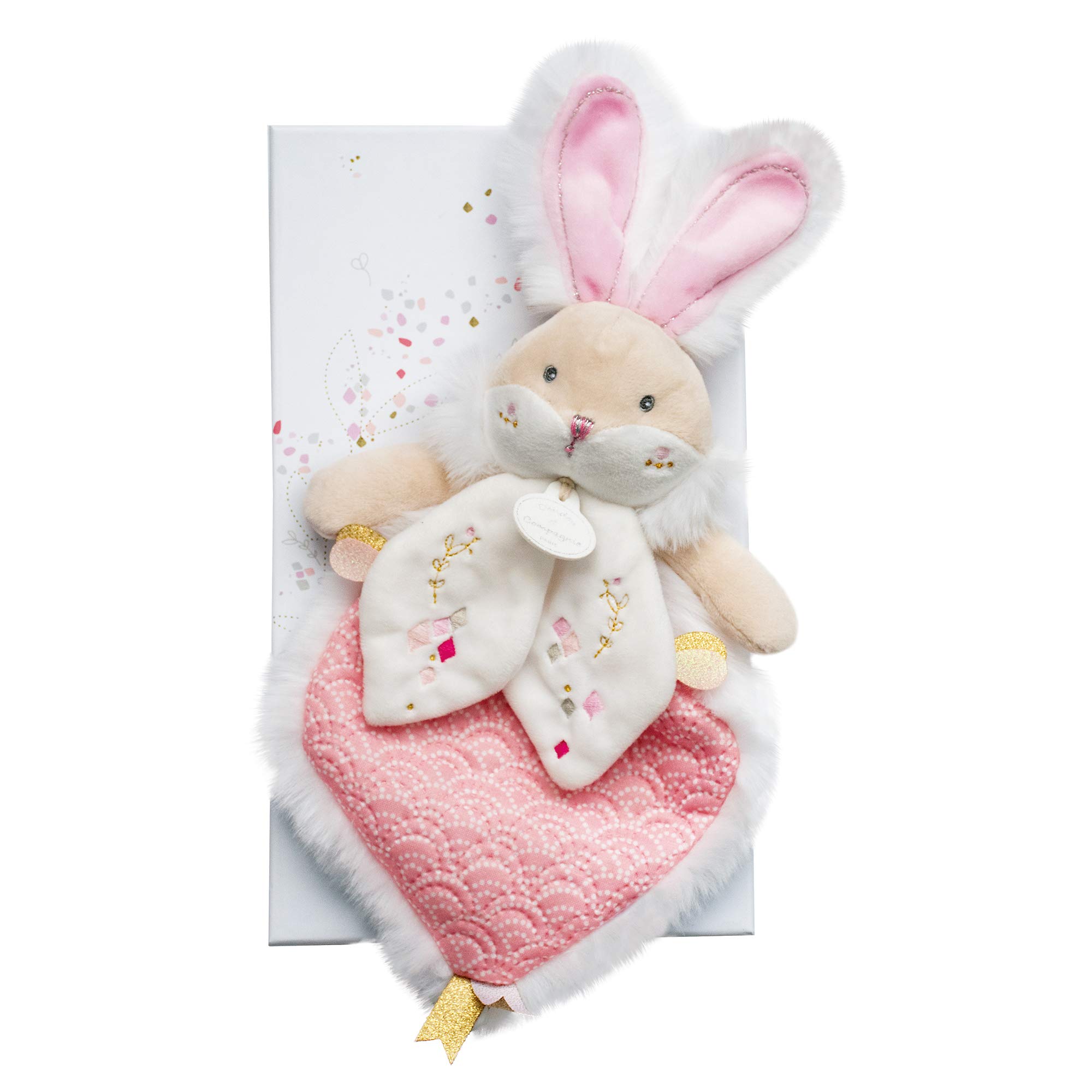 Doudou et Compagnie DC3489 Rabbit of Sugar Rose Doudou, Pink