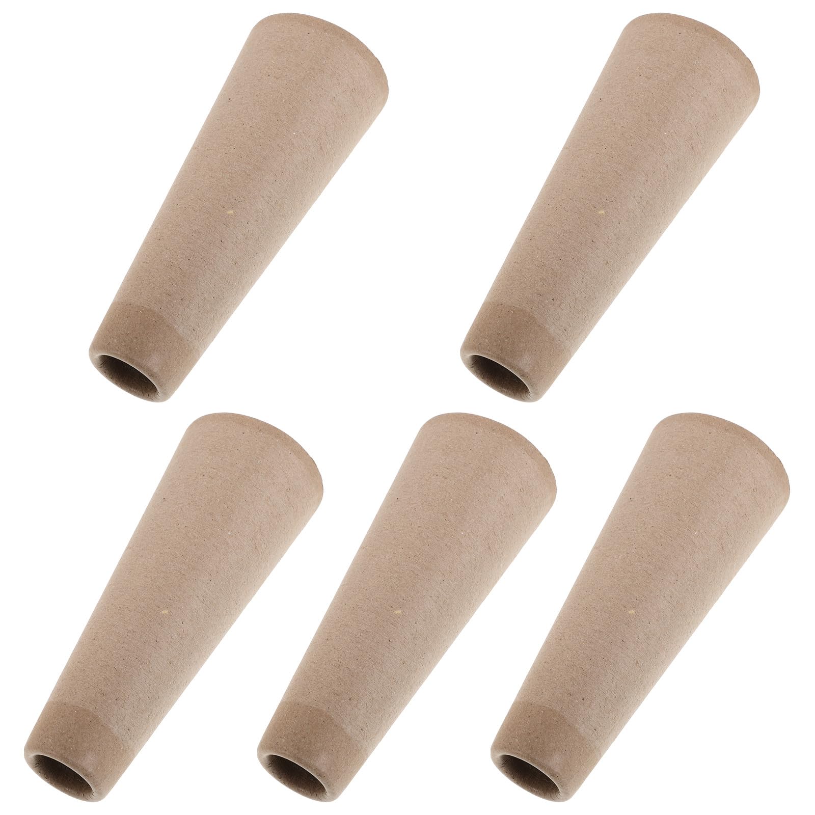 Zerodeko 5pcs Wool Winding Tubes Paper Yarn Cones 5°57′ Groove Angle for Knitting Weaving DIY String Ball Holder Home Wool Winder Accessories