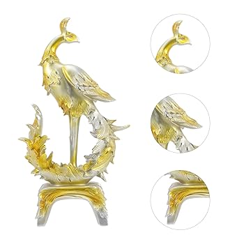 Amazon.co.jp: DECHOUS 鳳凰の飾り 鳳凰の置物 フェニックス