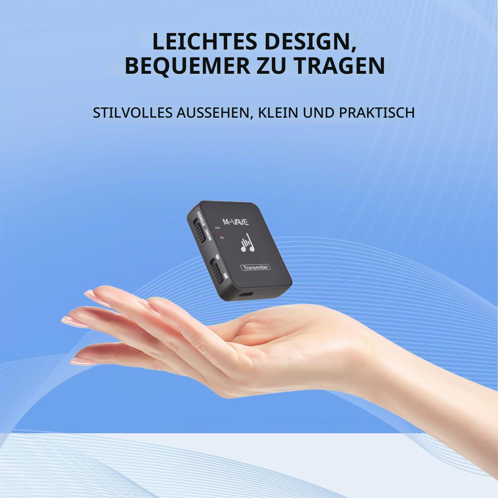 Btuty WP-10 2,4-GHz-Funkkopfhörer-Monitor-Übertragungssystem Wiederaufladbarer Sender und Empfänger Für größere Ansicht Maus über das Bild ziehen
