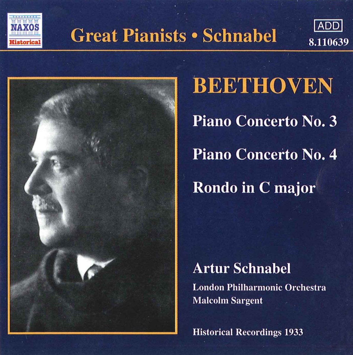 Beethoven-Piano Concertos Nos. 3 & 4; Rondo in C Major