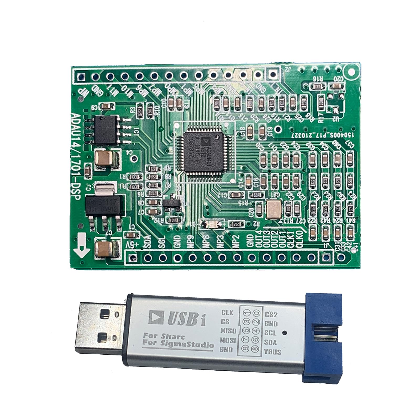 DSPmini Scheda di apprendimento completa per elaborazione del suono ADAU1401 Chip singolo per altoparlanti, lettori MP3 e altro