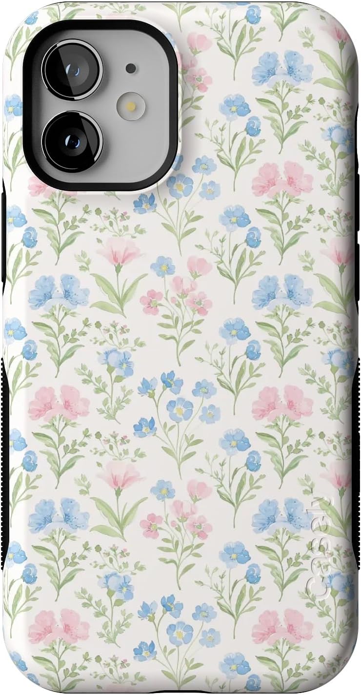 Casely iPhone 12 Mini Case | Pastel Garden | Sunday Best | Bold Protective Design | Compatible with MagSafe